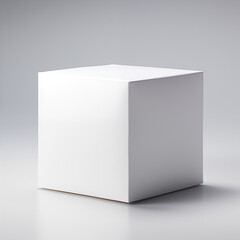 Naklejka premium a white box infront of a white background