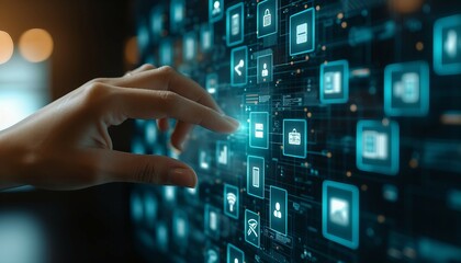 Digital Document Workflow Solutions,  the convenience of digital document management solutions with an image depicting seamless file transfer and collaboration processes