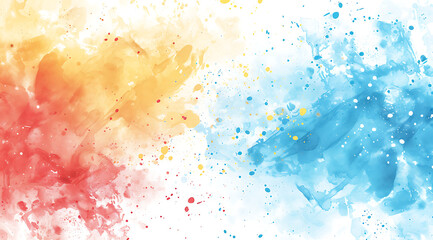 colorful brushes watercolor watercolor splash stock i - obrazy, fototapety, plakaty