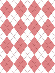 Argyle pattern set in pink.Seamless geometric pattern for gift card, gift paper, jumper, socks, scarf, other modern spring summer autumn winter fashion textile or paper print