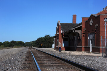 Atchison Topeka and Santa Fe Depot at Strong City