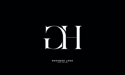 GH, HG, G, H, Abstract Letters Logo Monogram