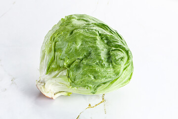 Natural organic iceberg salad cabbage