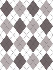 Argyle pattern set in gray. Seamless geometric pattern for gift card, gift paper, jumper, socks, scarf, other modern spring summer autumn winter fashion textile or paper print
