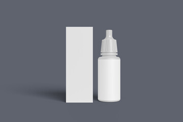 Modern Liquid Dropper Bottle Mockup Front View