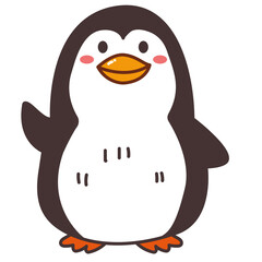 penguin cartoon doodle