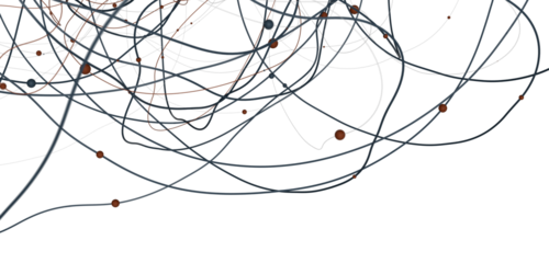 Abstract digital background of points and lines. Glowing plexus. Big data. Network or connection.