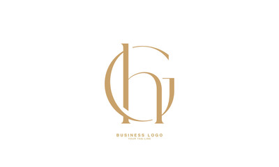 GH, HG, G, H, Abstract Letters Logo Monogram