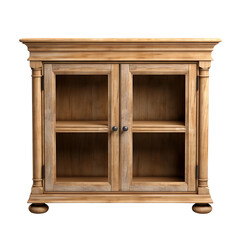 wooden cabinet isolated