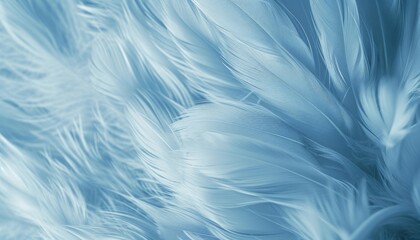 Fototapeta na wymiar Feathered Bliss: Immerse Yourself in the Calming Aura of Pastel Blue Bird Wallpaper