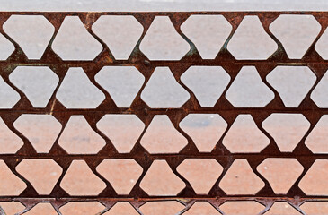 Perforated metal structure in Ribeirao Preto, Sao Paulo, Brazil