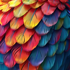 Obraz premium abstract background with colored feathers