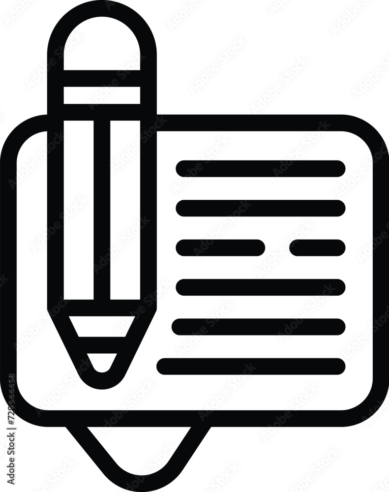 Poster message transcription icon outline vector. audio phone. document dark