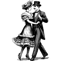 Vintage Couple Dancing