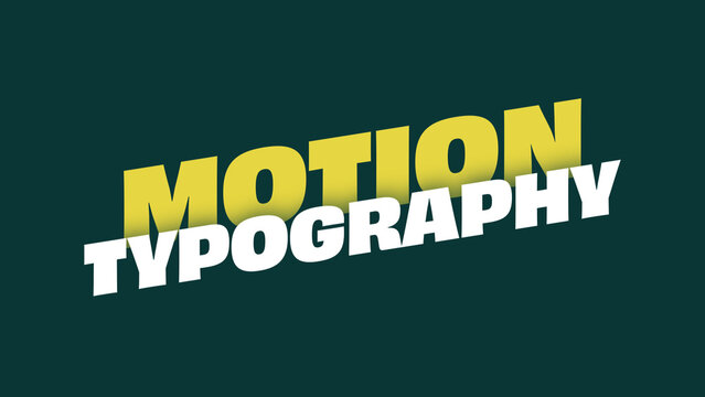Motion Typography