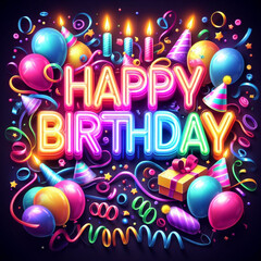 happy birthday birthday happy card party balloon colorful cake
