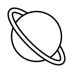 Saturn icon vector stock illustration