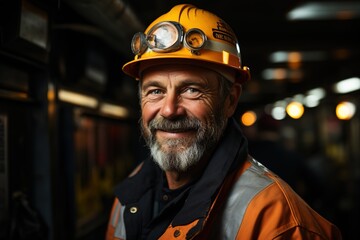 Precision Personified: A White Industry Maintenance Engineer in This Portrait Exemplifies Skill and Dedication in Maintaining Industrial Equipment