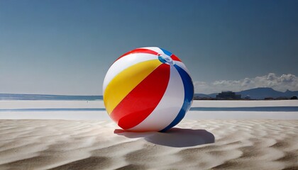 beach ball on a white
