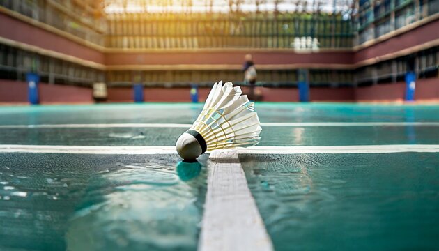 the shuttlecock will float before reaching the line on the badminton court