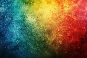Rainbow red yellow blue green , empty space grainy noise grungy texture color gradient rough abstract background , shine bright light and glow template
