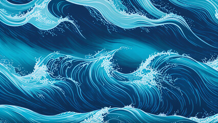 sea wave drawing