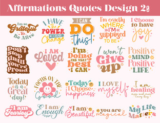 Affirmation SVG bundle, Self Love SVG bundle, Self Care SVG Bundle