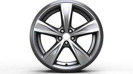 Obraz premium A photo of a Car's Alloy Wheel Rim