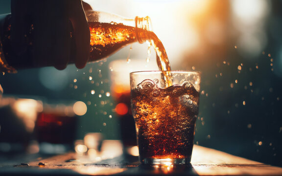 Cola water, soda water, soda drink background image