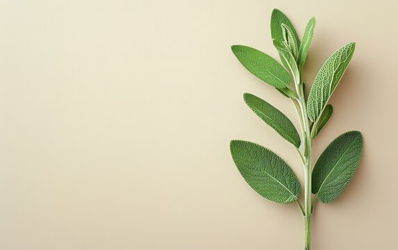 Sage leaves medical herbs good for natural health care, Generative AI.