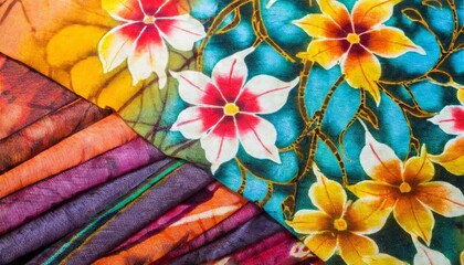 color of batik pattern