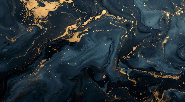 image of an abstract black and gold colored painting 