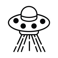 Ufo icon vector stock illustration