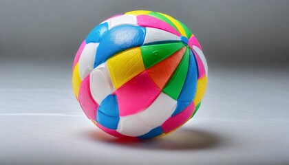 colorful ball toy on white background