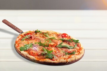 Italian tasty fresh pizza dish