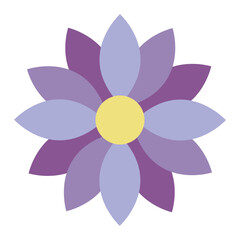 abstract purple flower illustration