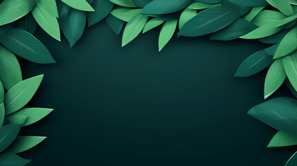 Spring season, vibrant green background