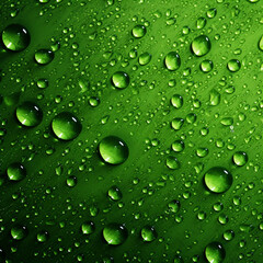 Abstract green backriund with water drops