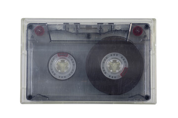 Audio Cassette On A White Background