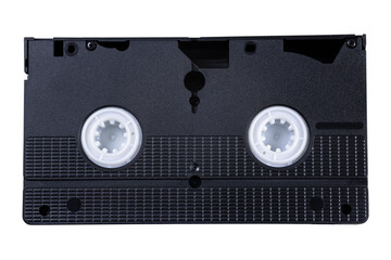 VHS Video Cassette On A White Background