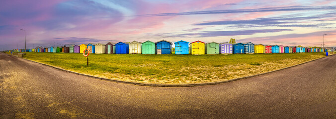 Colorful beachhouses