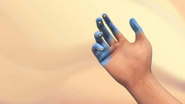 Tingling nerve damage medical animation