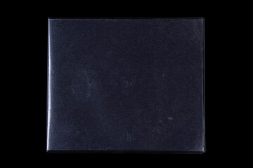 DVD Disk Packaging On A Black Background