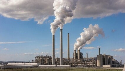 factory air pollution, environmental crisis, global warming

