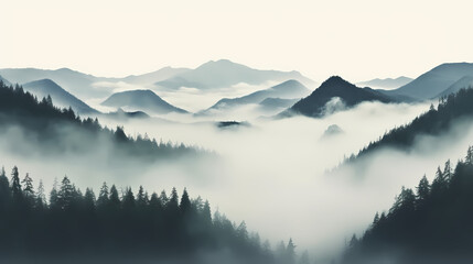 Forest background, vibrant trees