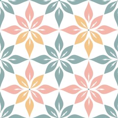 Obraz premium a minimalistic boho pattern, pastel color background