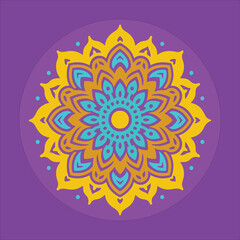 Minimalist Vector Design of a Mandala