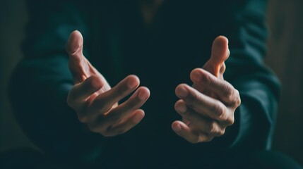 Nervous Hands Close-Up: Portraying Physical Anxiety Symptoms