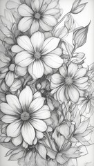 Floral print background