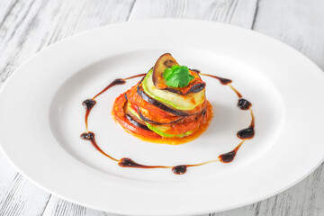 Portion of Ratatouille